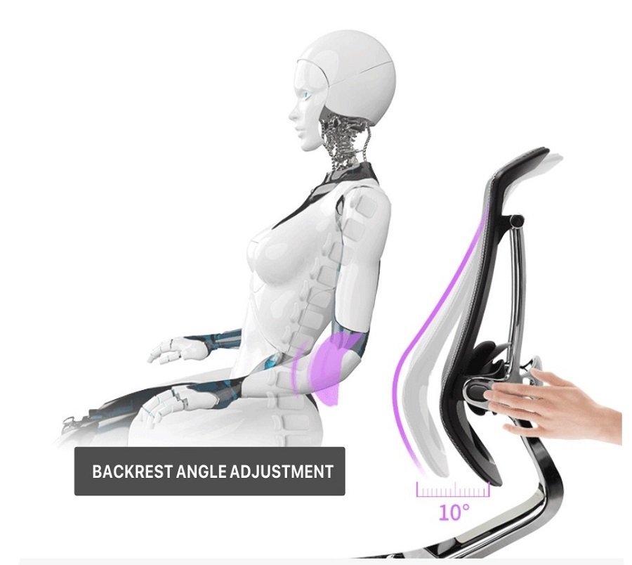 Ghế công thái học Ergonomic GTChair Marrit (Black)